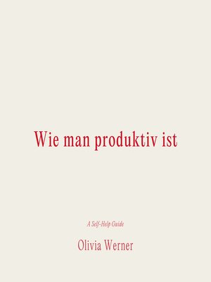 cover image of Wie man produktiv ist